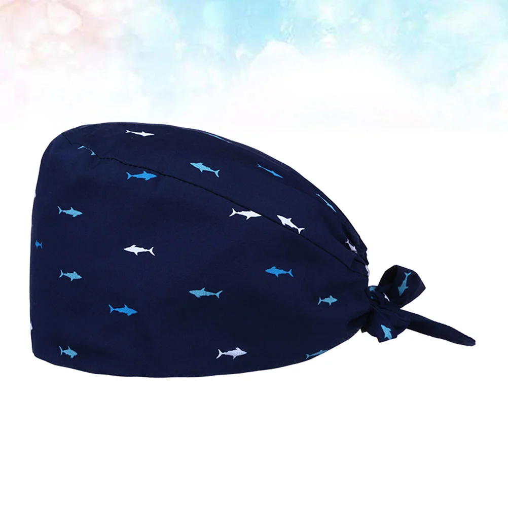 

La Hats Women Operating Room Cap Black Head Band Nurse Cap Workout Headbands Men Bouffant Scrub Hats Adjustable