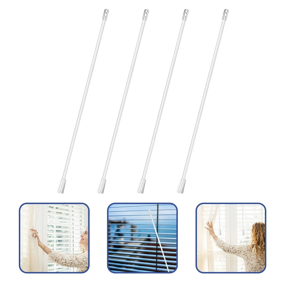 

4pcs Wand Curtain Window Blinds Sticks Vertical Blinds Wands Vertical Blinds Rod for Windows