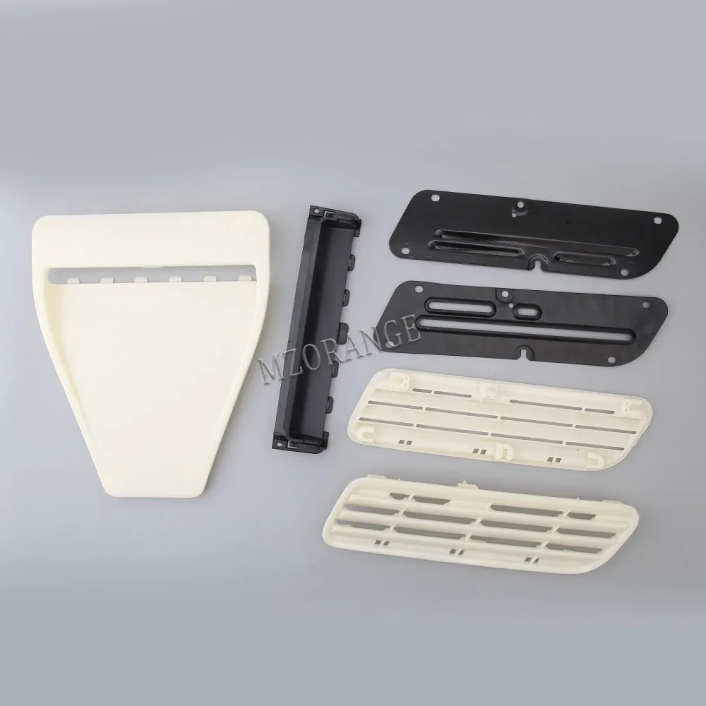 

6 шт. крышка впускных каналов вентиляционного отверстия для Mitsubishi Lancer Evolution EVO X 10, прямая замена капота, совок, вставка капота, аксессуары