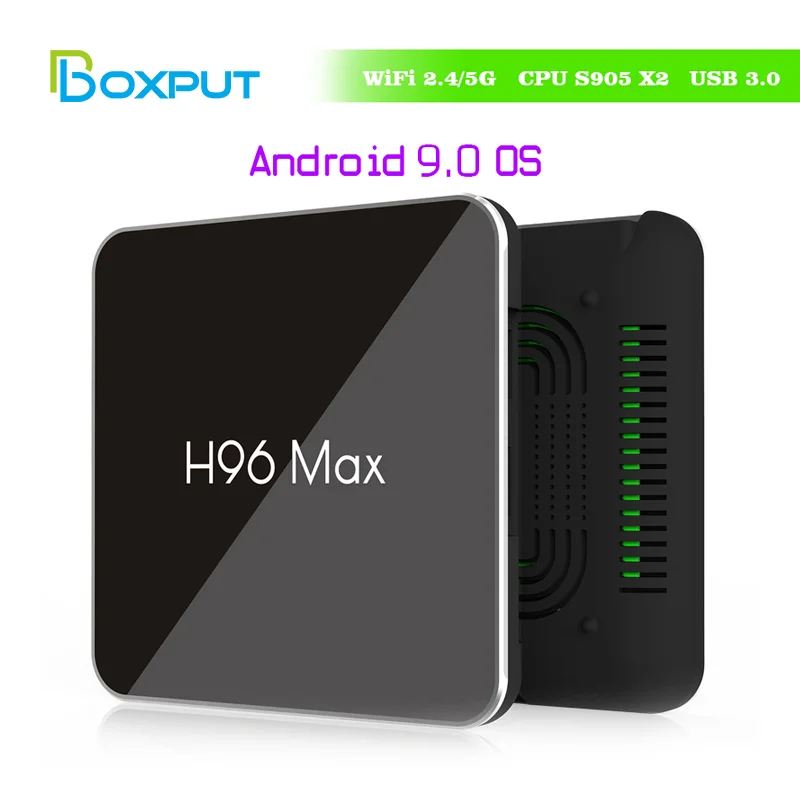 

H96 MAX X2 Android 9.0 TV Box Amlogic S905X2 USB3.0 2.4G 5G Wifi BT4.0 TVBox 4GB RAM 32GB 64GB Google Play Set Top Box 2GB 16GB