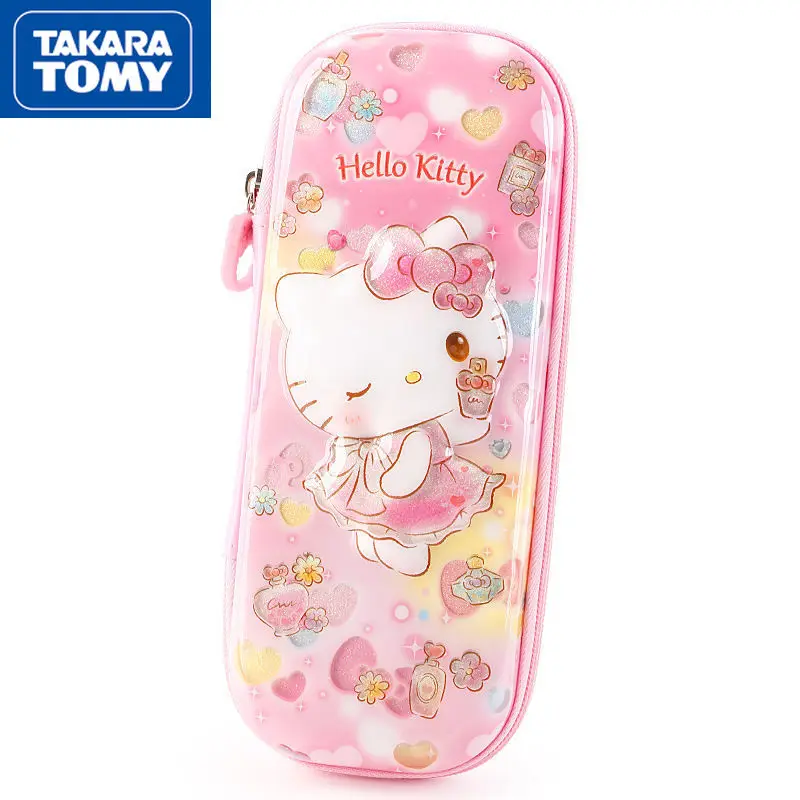 

TAKARA TOMY Fashion cute cartoon Hello Kitty pencil case pencil case multifunctional children large capacity pencil bag