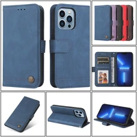 classic fashion solid color leather case for iphone 14 13 12 mini 11 pro xs max se 2020 8 7 plus bracket card solts wallet cases