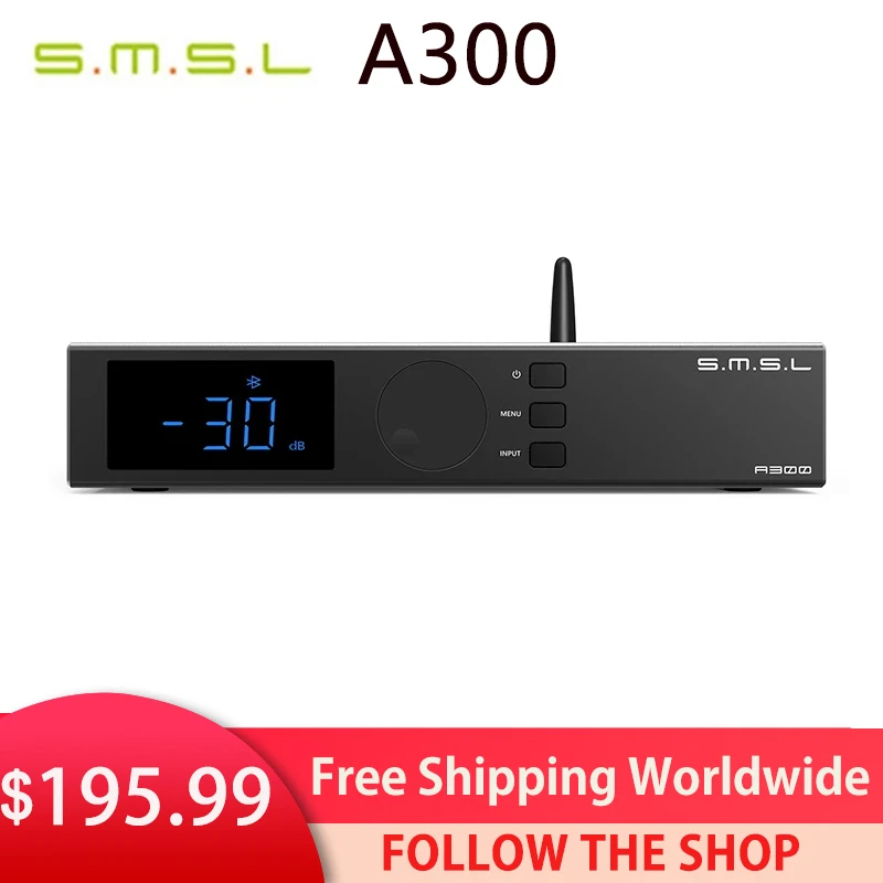 SMSL A300 Hi-res Bluetooth 5.0 усилитель мощности 2 1 аудиосистема 165 Вт * BTL 330 сабвуферы HIFI AMP с