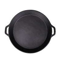 large cast iron uncoated barbecue steak seafood pot frying pan