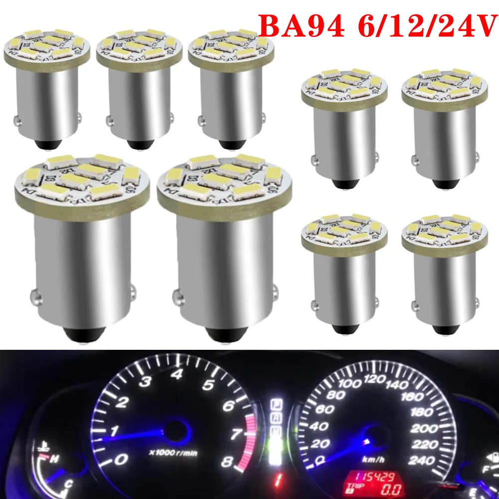 Светодиодная лампа BA9S 6 В/12 В/24 В 10 шт. 44 47 T11 T4W для пинбольной машины Автомобильная