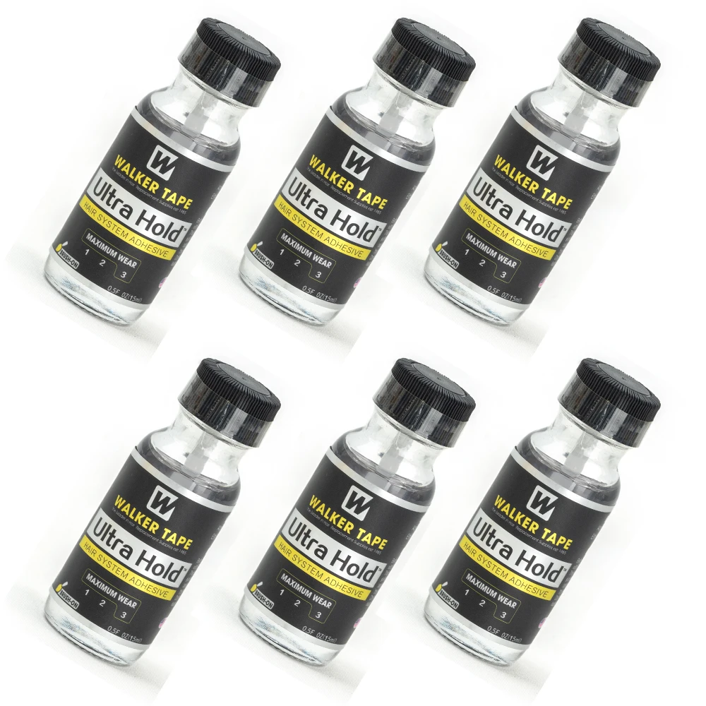 0.5oz/15ml Walker Tape Ultra Hold Lace Wig Glue Waterproof Transparent Lace Adhesive for Hair Replacement Brush-on Glue 0.5oz/15ml Walker Tape Ultra Hold Lace Wig Glue Waterproof Transparent Lace Adhesive for Hair Replacement Brush-on Glue