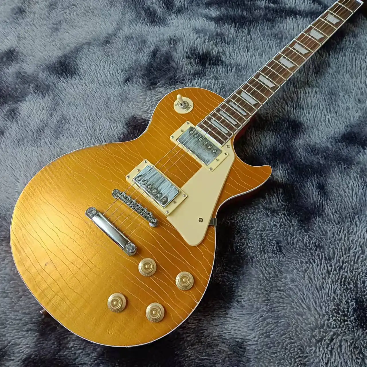 Сделанные в Китае пользовательские магазины LP Body Guitar Relic гитары Гэри Мор золотые