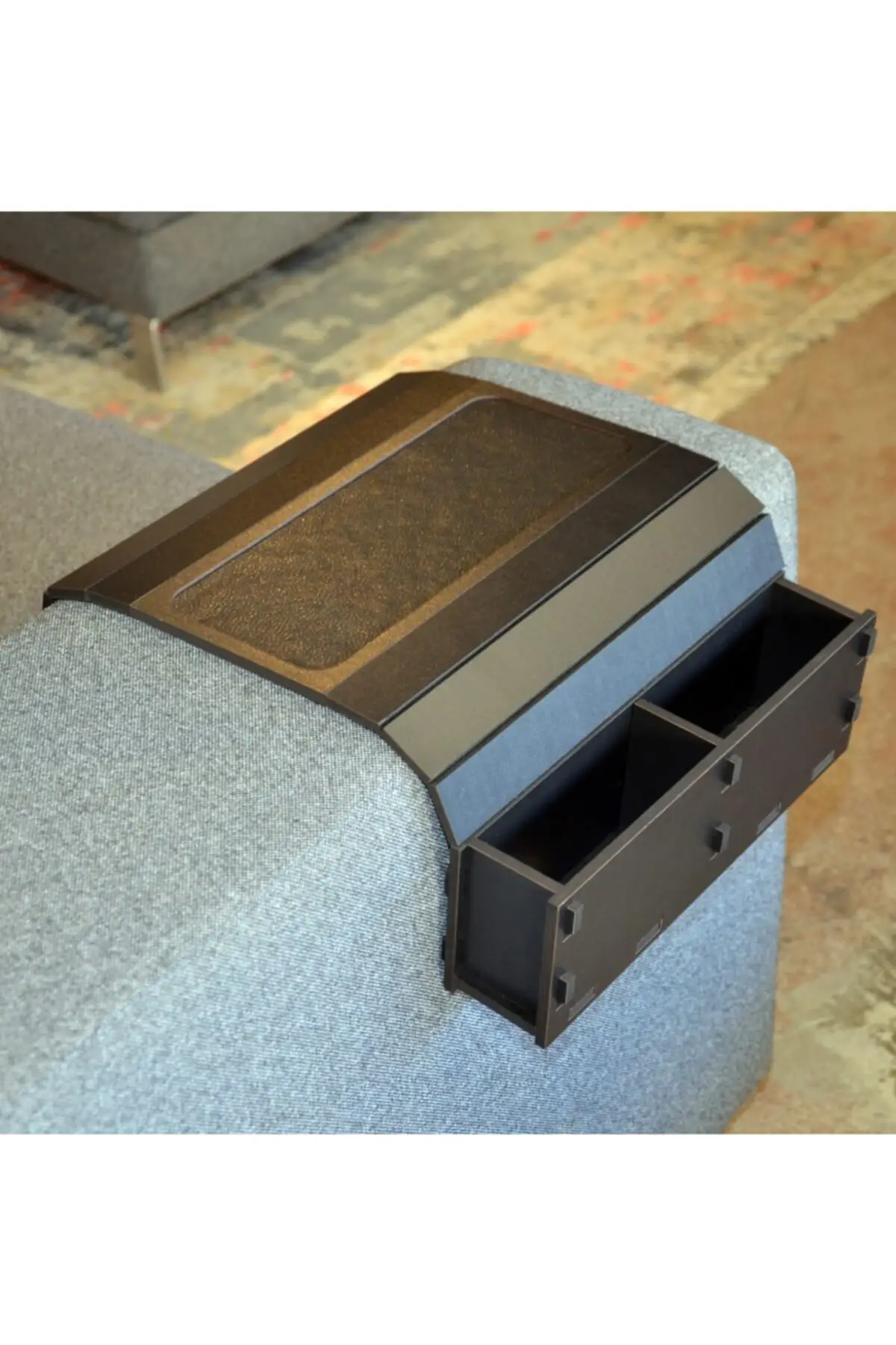 2022 деревянный складной портативный поднос для дивана боковой столик черный