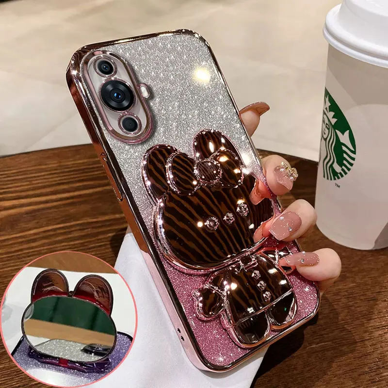 Роскошный чехол для Huawei Nova 11 блестящий чехол-подставка 12 10 SE pro Y72 Y70