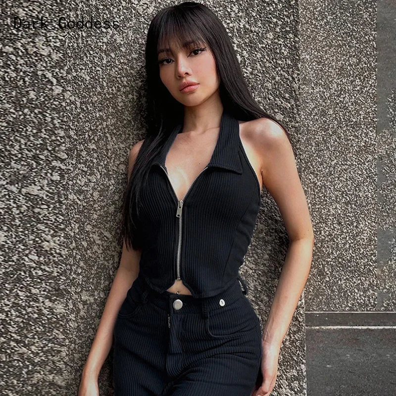 Готический облегающий Повседневный коричневый модный вязаный женский