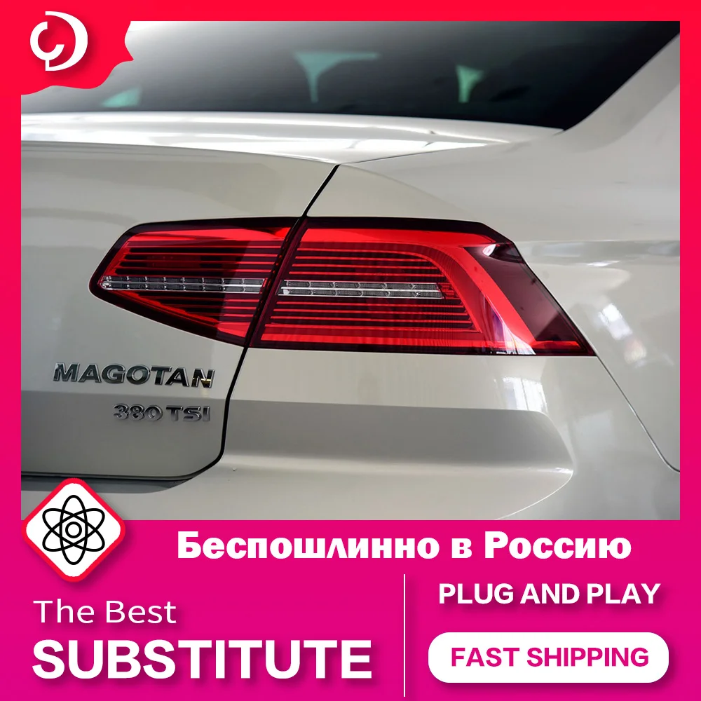 

AKD Car Styling Taillights for VW Passat B8 2017-2019 New Passat LED Tail Light DRL Tail Lamp Turn Signal Rear Reverse Brake