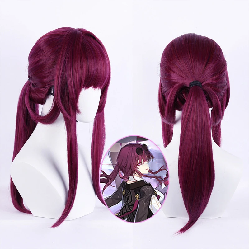 

Cos Castle Game Honkai Star Rail Kafka Cosplay Wig Women Wine Red Hair Wigs Halloween Carnival Party Role Play Gifts