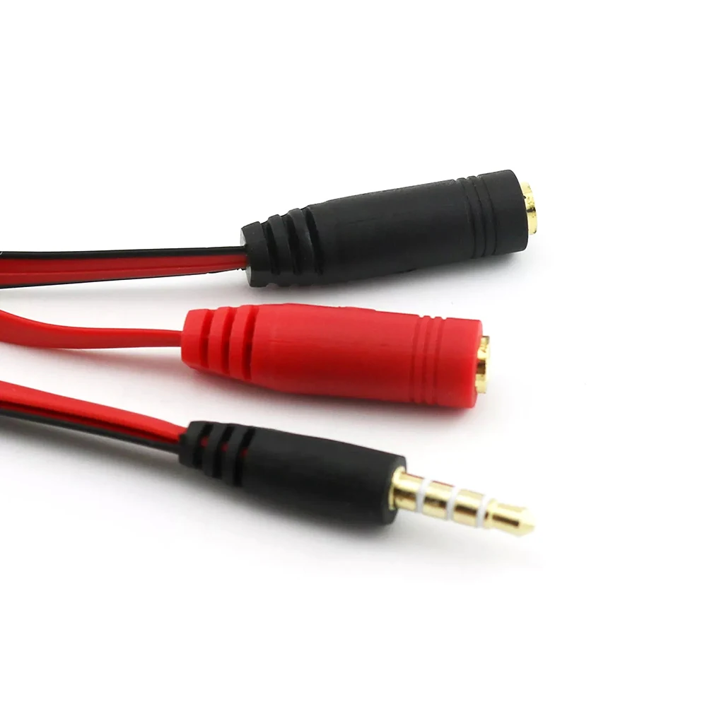 Аудиокабель папа-мама 3 5 мм 2-в-1 Y-разветвитель Кабель MP3 MP4 Hi-Fi стерео разъем