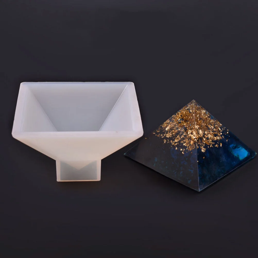 

SUPVOX Pyramid shape silicone mold resin mold mold diy craft making mold