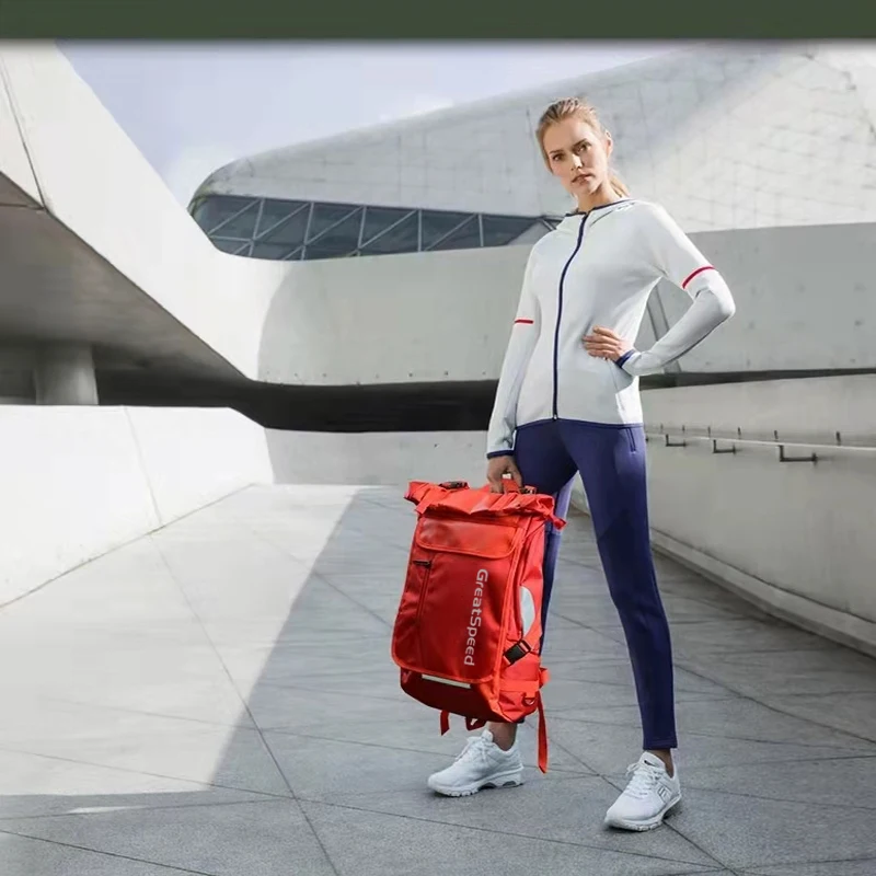 GreatSpeed Sports Gym Backpack Badminton Bag Tennis Racket Bag Waterproof Travel for Men Women with Show Compartment