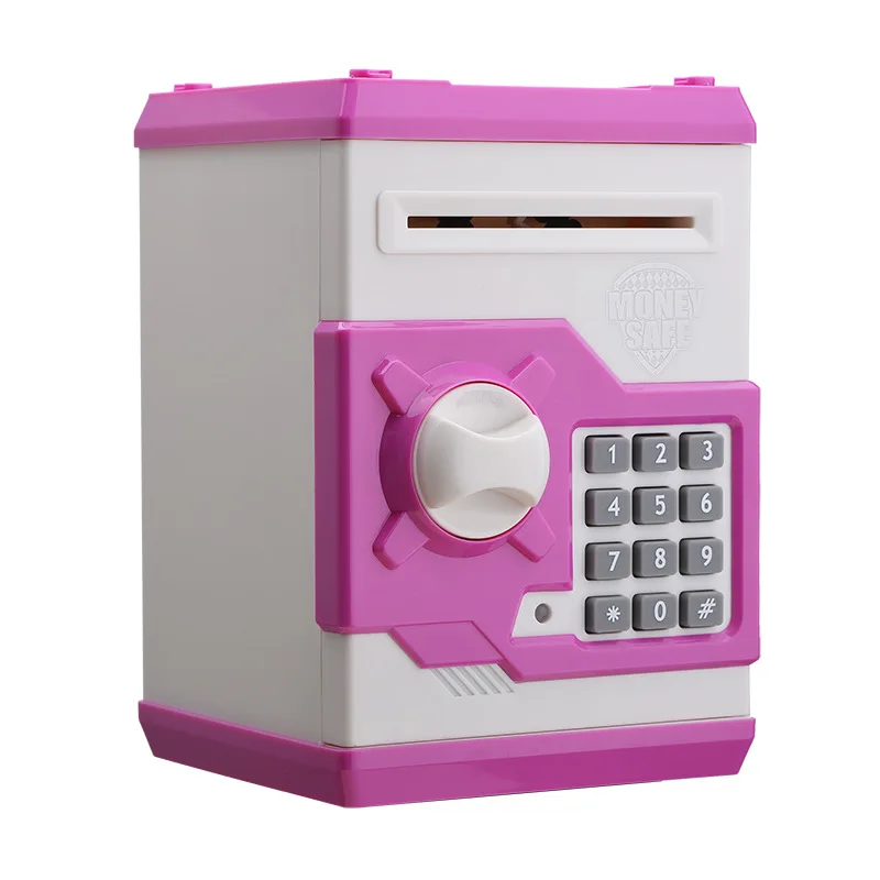 

Electronic Piggy Bank ATM Password Money Box Fingerprint Coin Money Saving Box ATM Bank Safe Box Deposit Banknote Gift For Kids