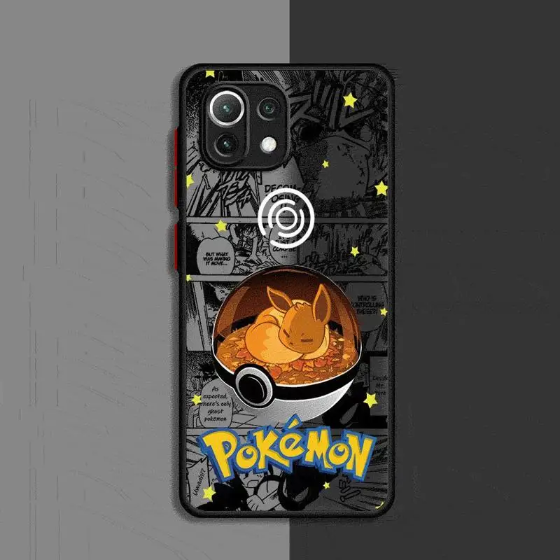 Роскошный чехол для телефона Pokemons Xiaomi Redmi 13C1 2 5G 10C 12C 9 10 9A 9T 9C A1 A2 Plus K40 Pro матовый