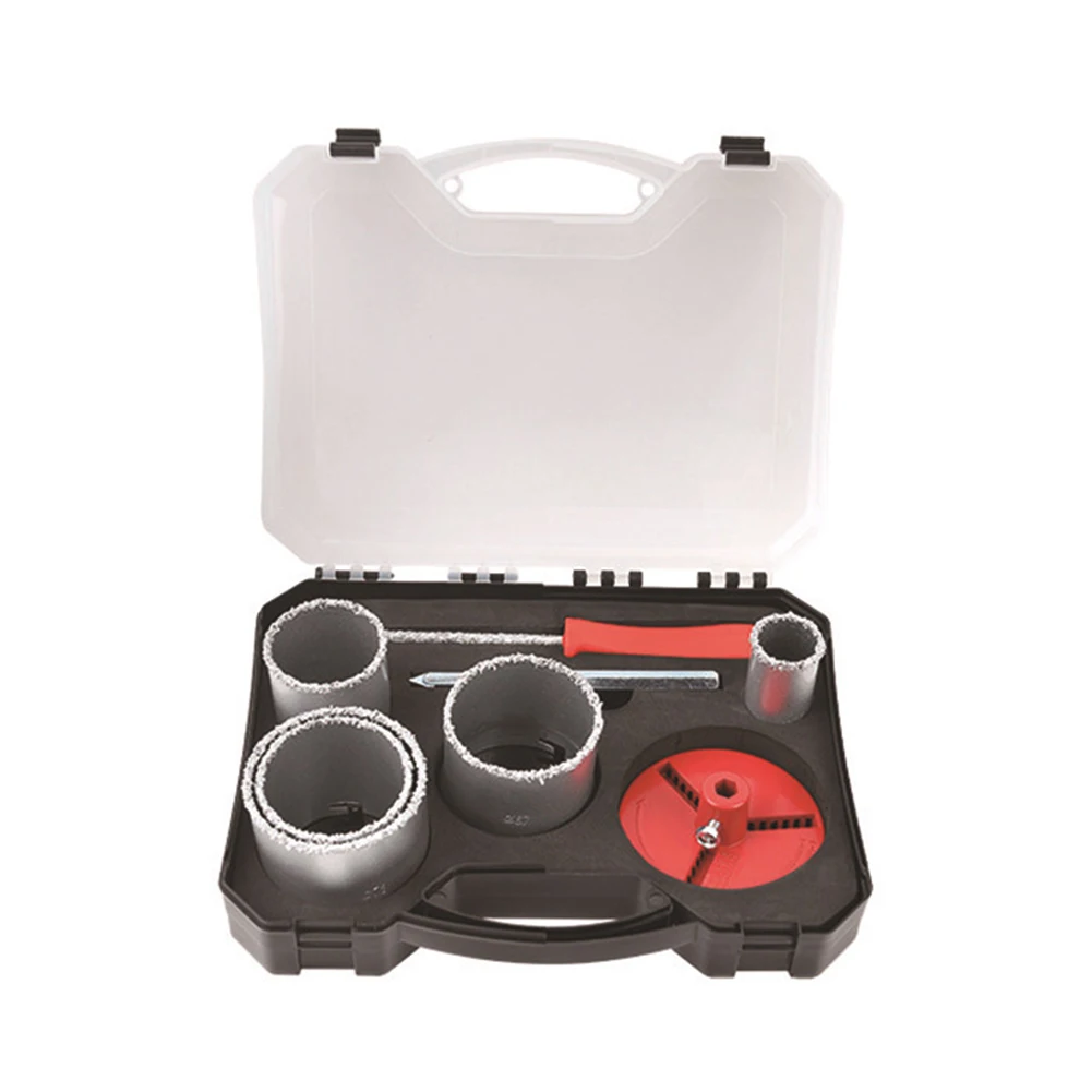 

8pcs Tile Metal Practical Accessories Easy Install Hole Saw Marble For Glass Ceramic Tapping Rustproof Drill Bit Set Durable