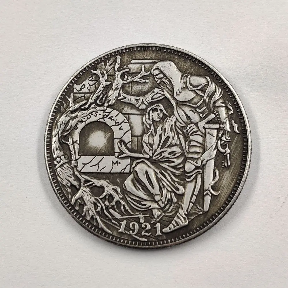 

Boxed relief American Holy Grail 1921 Creative Silver Dollar manufacturer Micro Medal Collection Wholesale
