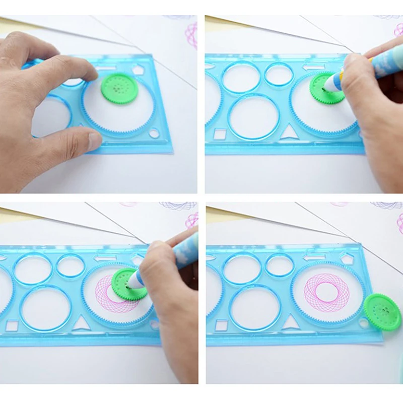 

1pcs Geometric Ruler for Students Mathematics Drawing Drafting Tools Learning Kawaii Accessories Kawaii Ruler