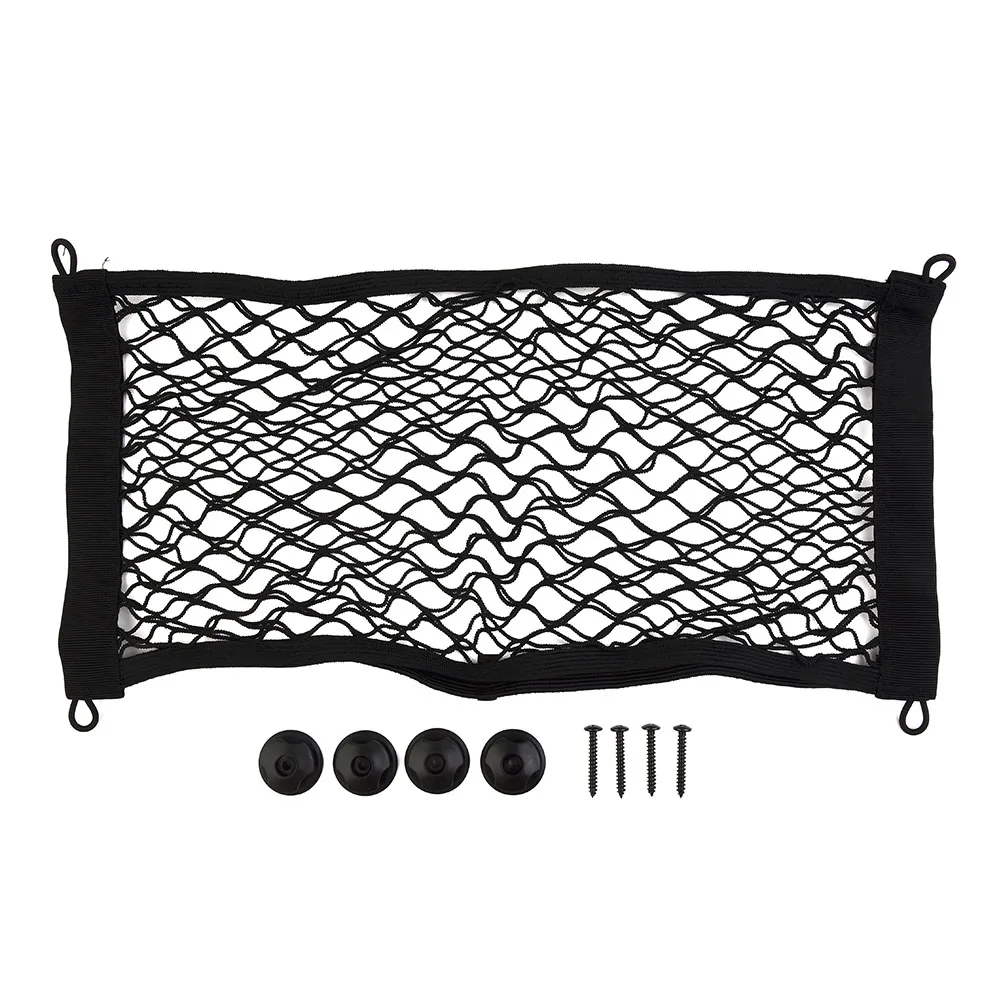 

25*50cm Extra Large Elastic Storage Net For Cargo Van Motorhome Mobile Home Caravan Boat Black Durability Interior Accessories
