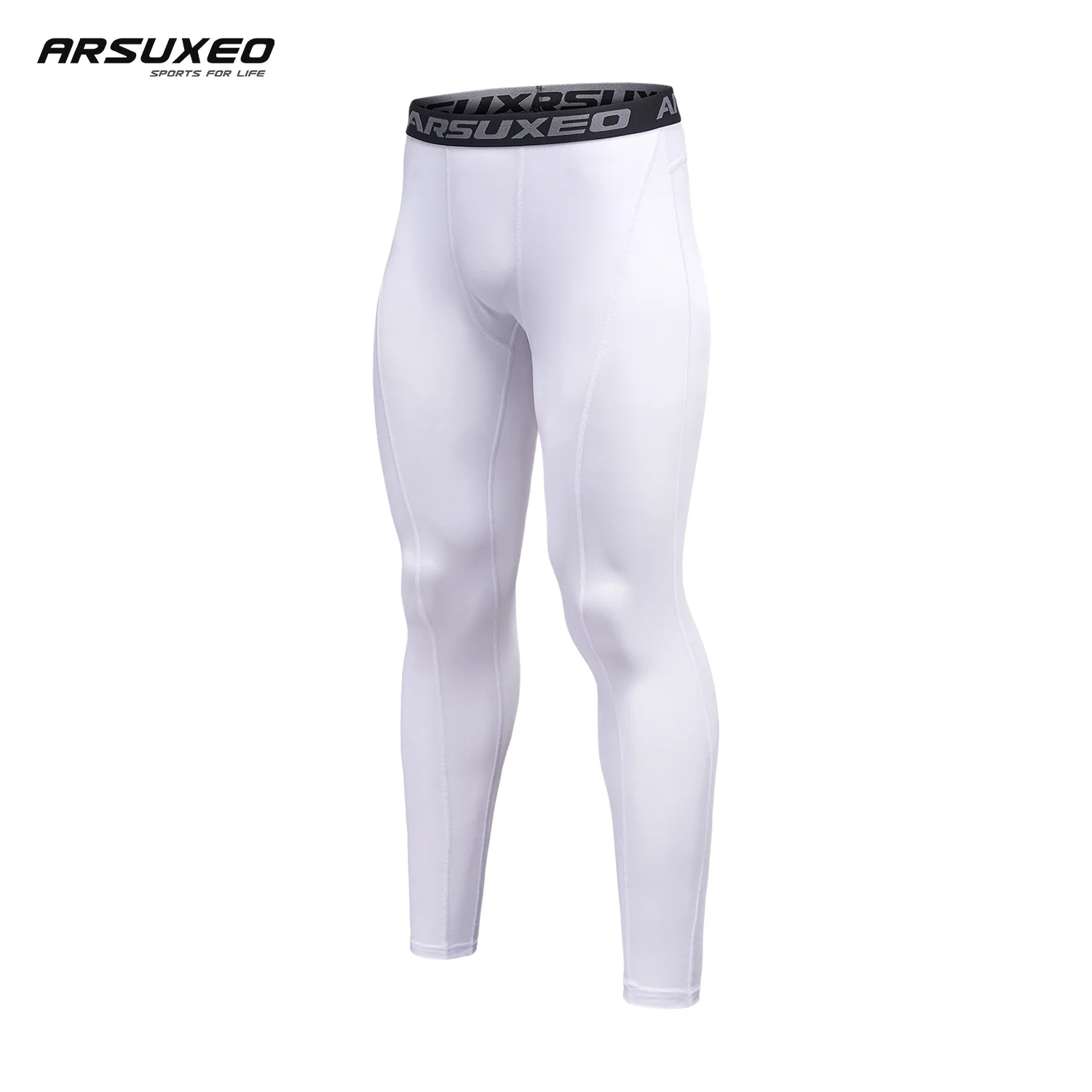 

ARSUXEO Running Compression Tights Pants Men Quick Dry Fitness Jogging Sport Leggings Bodybuilding Gym Workout Training Trouser