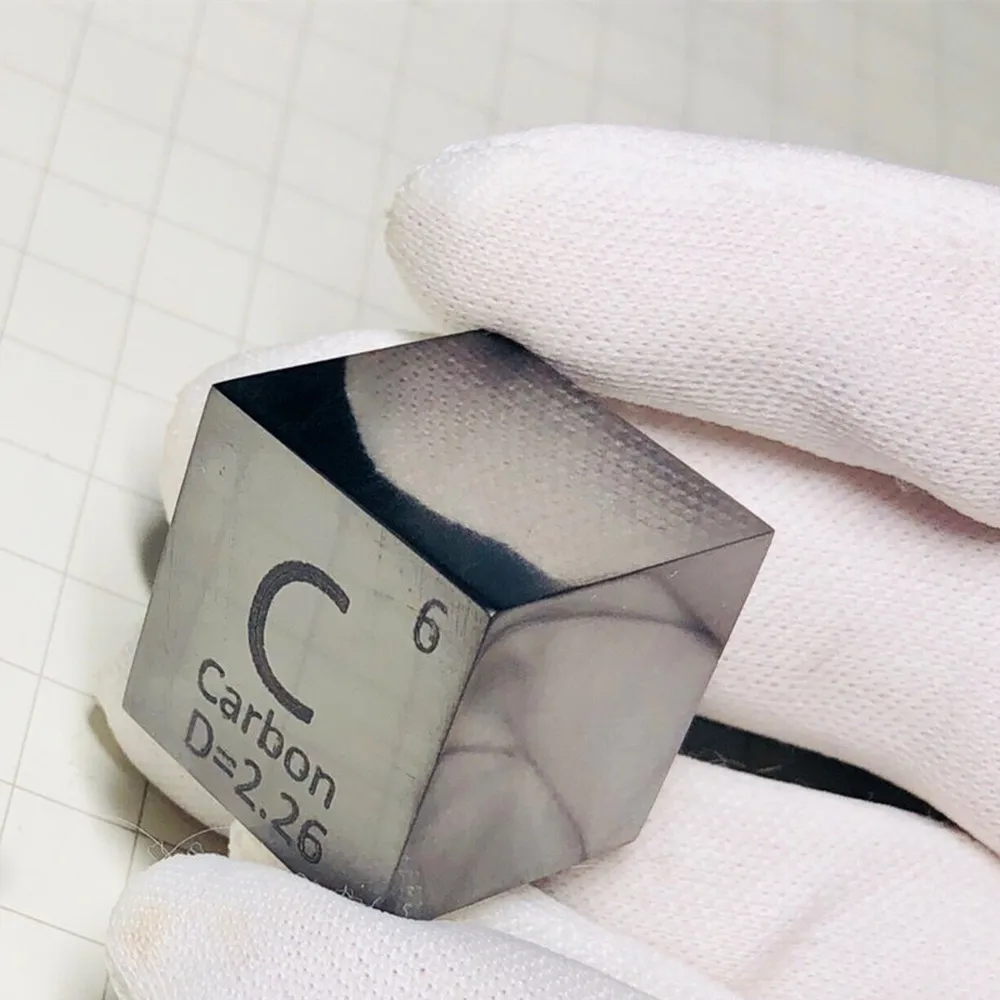 

5pcs Carbon Cube( 1'' Mirror Version ) Periodic Table Elements C Purity 999
