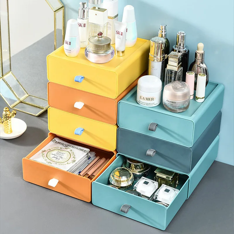 

Drawer Desktop Storage Box Stationery Pen Holder Lipstick Cosmetics Shelf Office Organize Storage Box Wholesale Storage Box