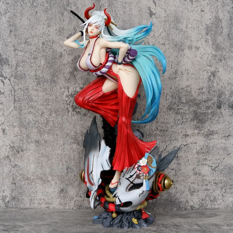 

46cm Anime One Piece Wano Country Kaido's Daughter Yamato Battle Ver. Gk Pvc Action Figure Statue Collectible Model Toys Doll