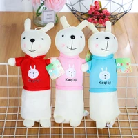 kawaii cute creative plush bunny pen case for students with large capacity simple pencil case for children stationery awards