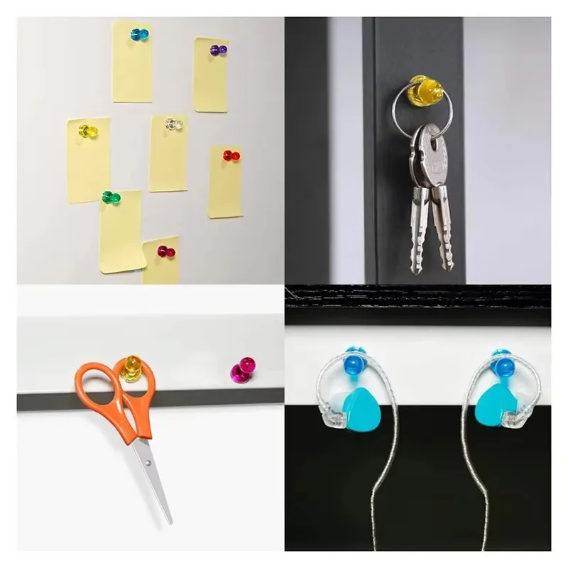 10/20PCS Colorful Magentic Pushpins Whiteboard Magnets Mini Map Strong Magnetic Refrigerator Magnet Office Supplies |