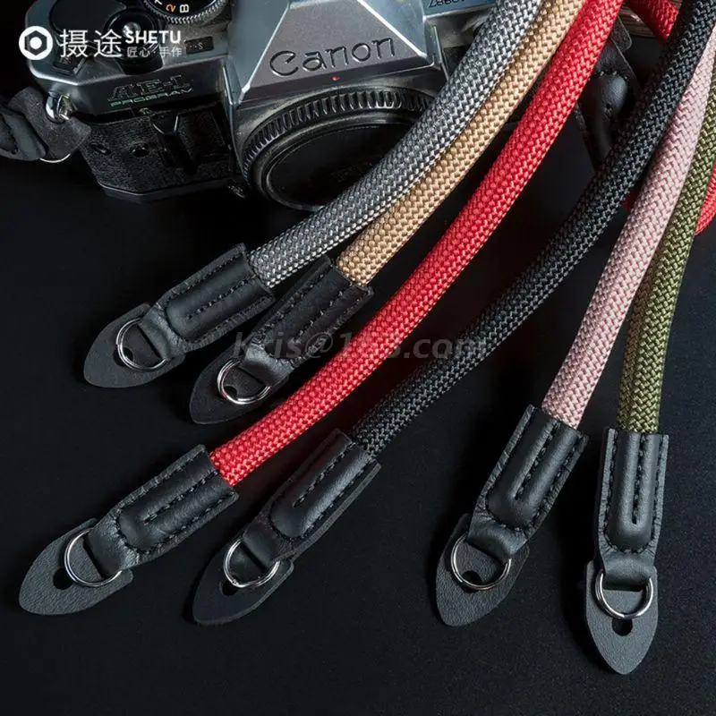 

Strong Strong Nylon Camera Rope Mountaineering Camera Shoulder Polaroid strap retro camera rope Neck Strap Belt SLR Cameras Part