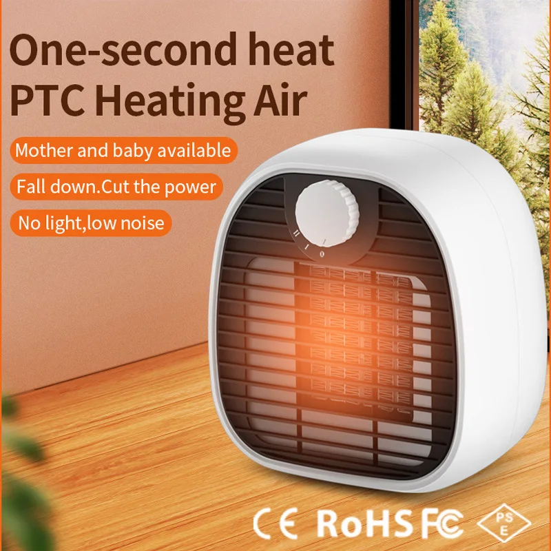 

PTC Desktop Heater For Home Electric Fan Heater Energy Saving Bedroom Heating For Office 3 shift tempterature Heater Portable