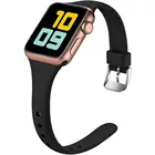 Ремешок силиконовый для Apple Watch Band 44 мм 45 мм 40 мм 38 мм 42 мм, спортивный резиновый браслет для смарт-часов iWatch series 7 6 se 5