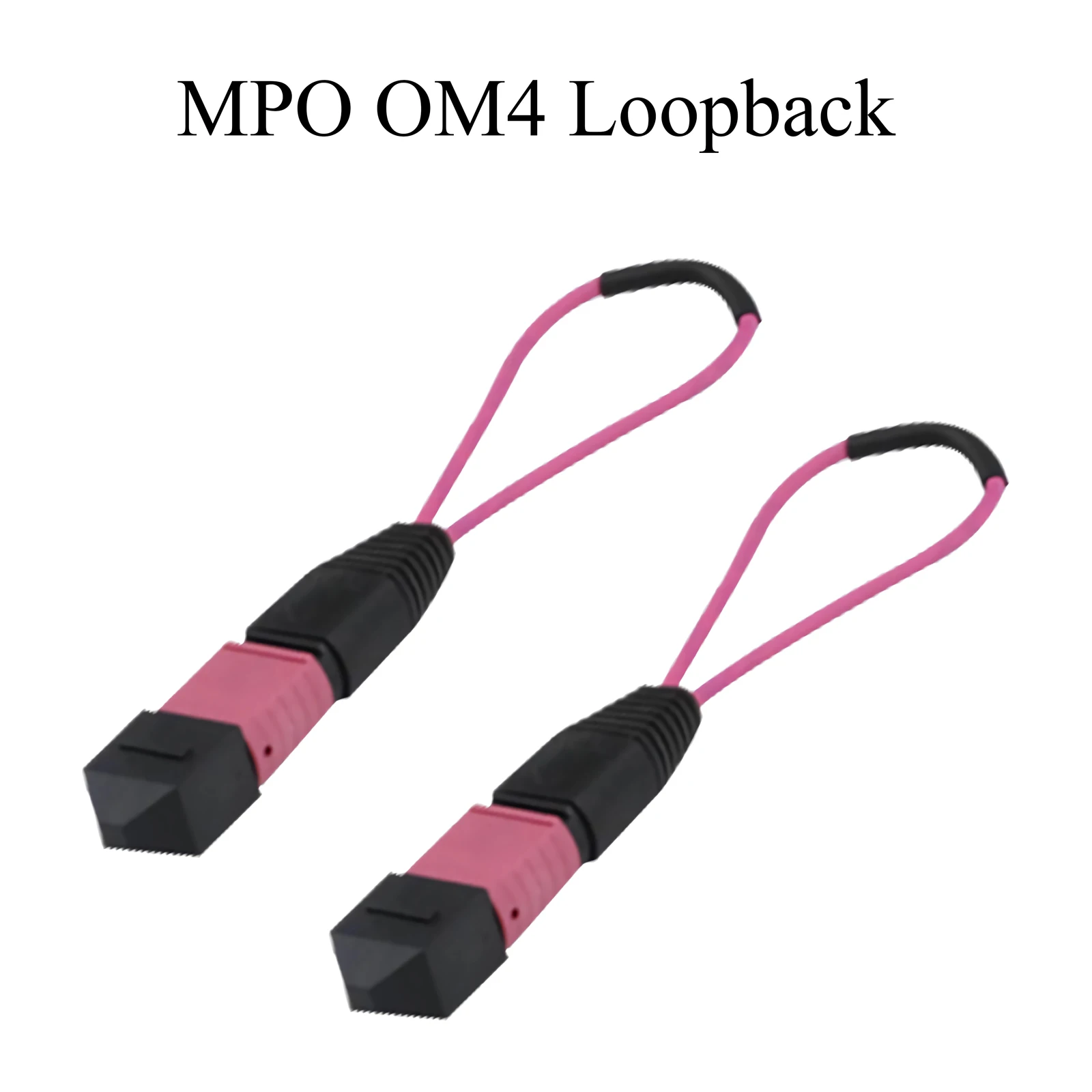 1PCS MPO/MTP Fiber Optic Loopback Female Single Mode OM3 OM4 Adapter 8/12/24 Cores Loop Fiber Optical Tester Plug Connector
