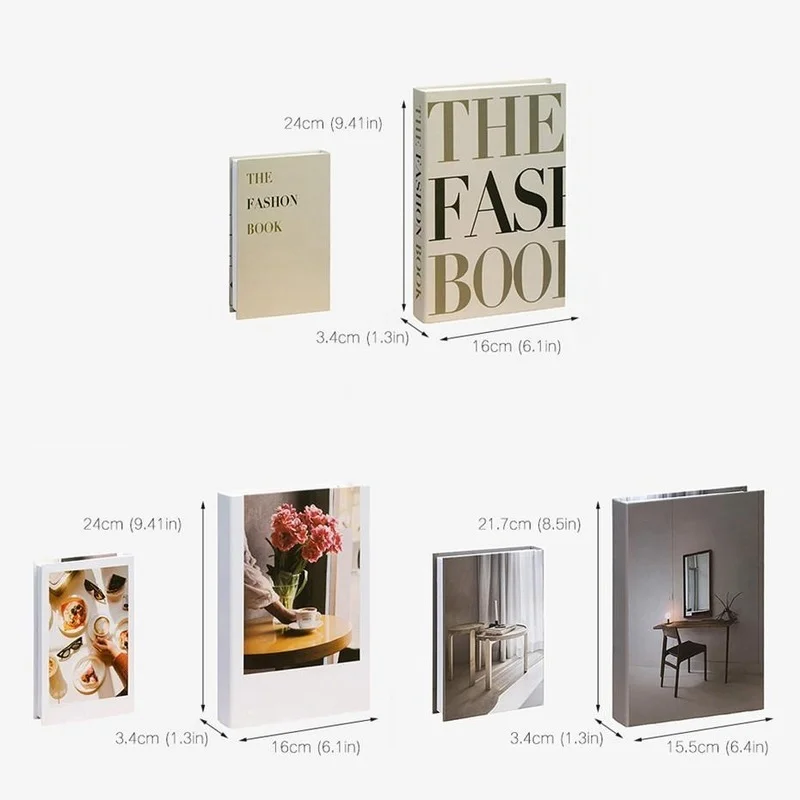 Fake Book Imitation Decoration Fashion Luxury Home Learning Soft Box Cafe Hotel Model New Year 2022 Decor | Дом и сад
