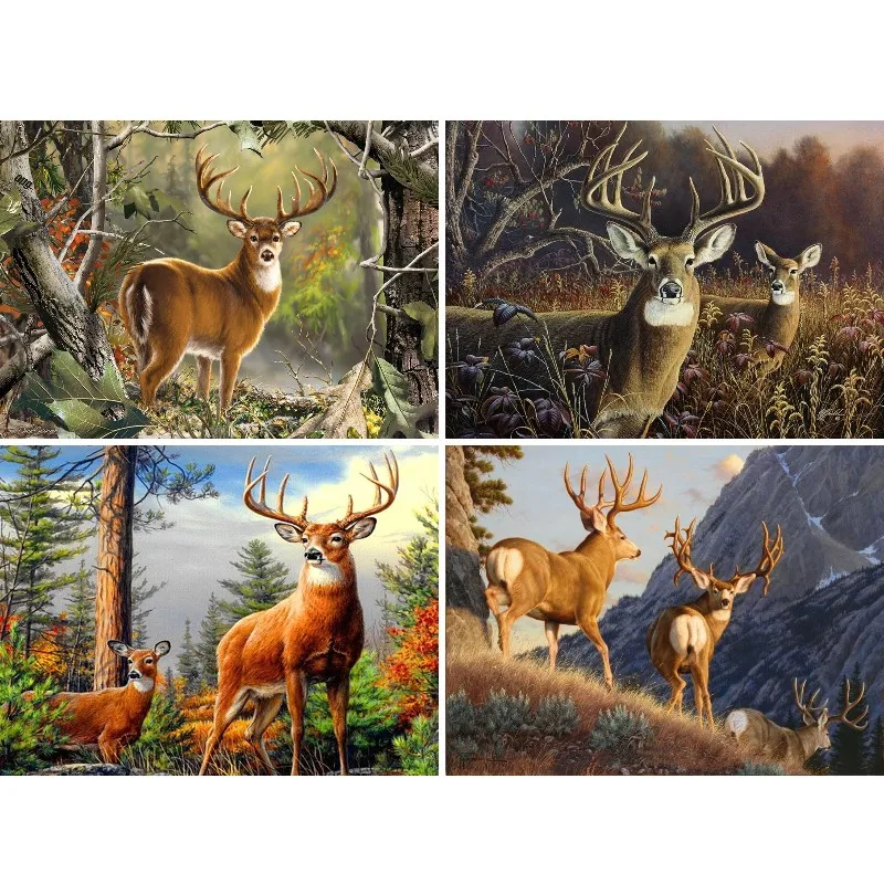 

Whitetail Deer Art 5d Diamond Painting Animal New Arrivals Embroidery Full Diamond Mosaic Jewelry Cross Stitch Kits Home Decor