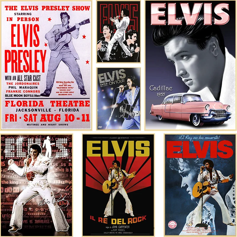 

Винтажный постер Elvis Presley Music Rock, певец, холст, живопись, учитель музыки, ретро, настенные картины, домашний клуб, женский подарок