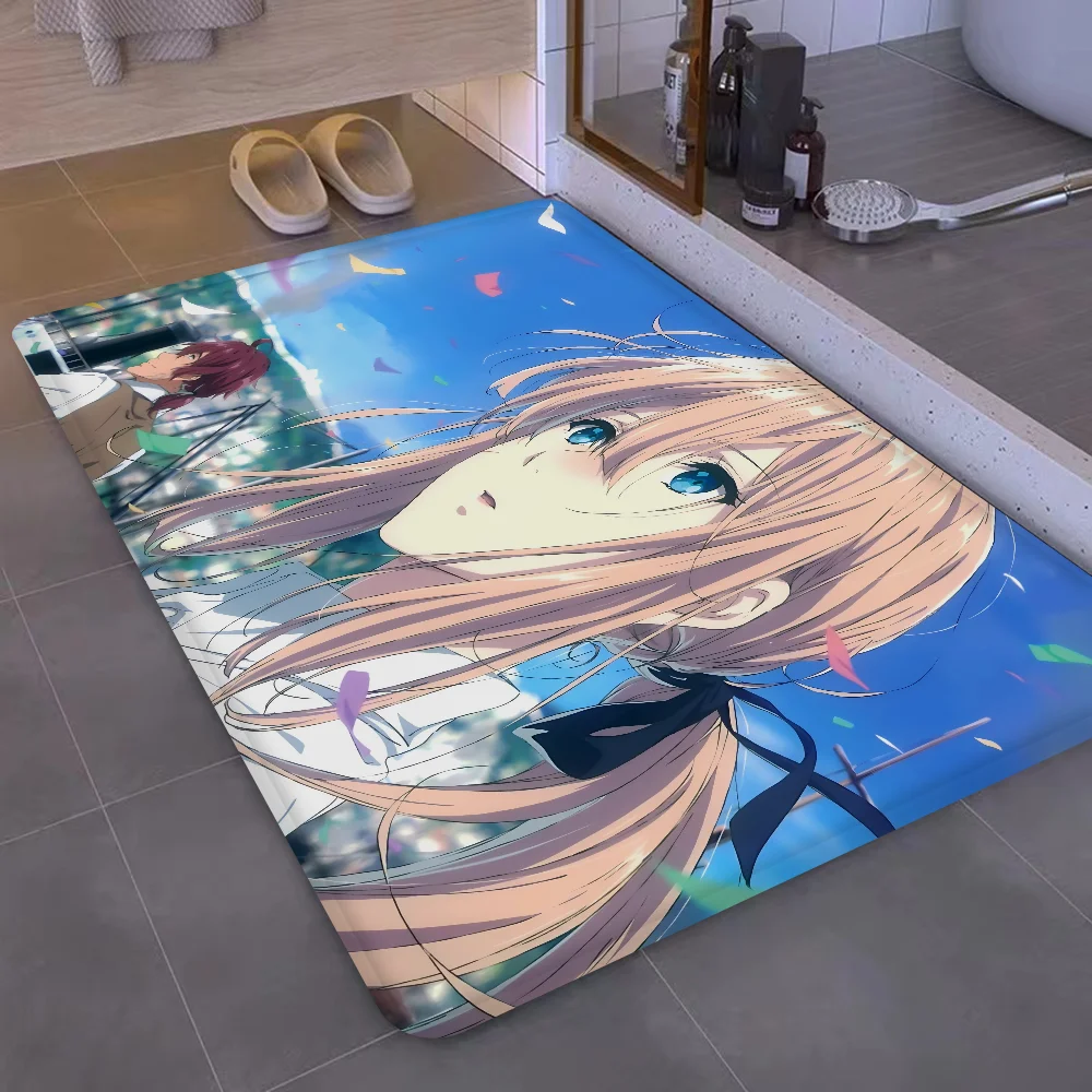 V-Violet E-Evergarden Коврик для ванной комнаты INS Стиль Мягкий напольный коврик спальни