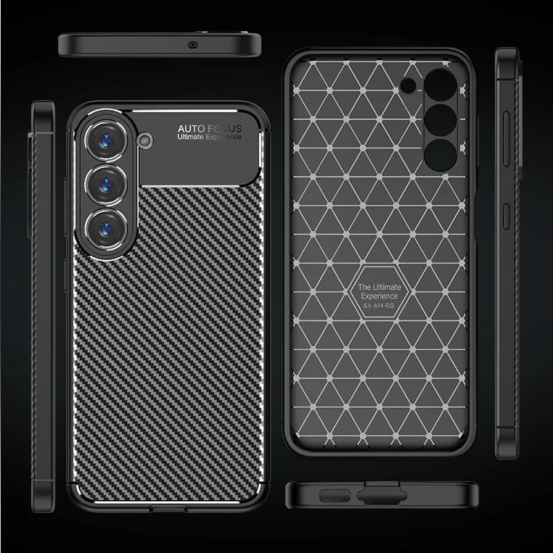 For Samsung Galaxy S23 Case Samsung S23 Ultra Plus 5G Cover Soft Silicone Bumper Full Protective Phone Back Cover Samsung S23