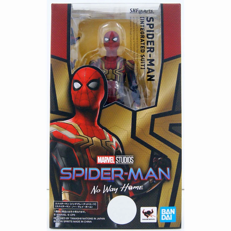 

Оригинальный Bandai S.H. Фигурка Человека-паука фигурка интегрированного костюма (Человек-паук: нет дороги домой) Экшн-фигурка игрушки для детей