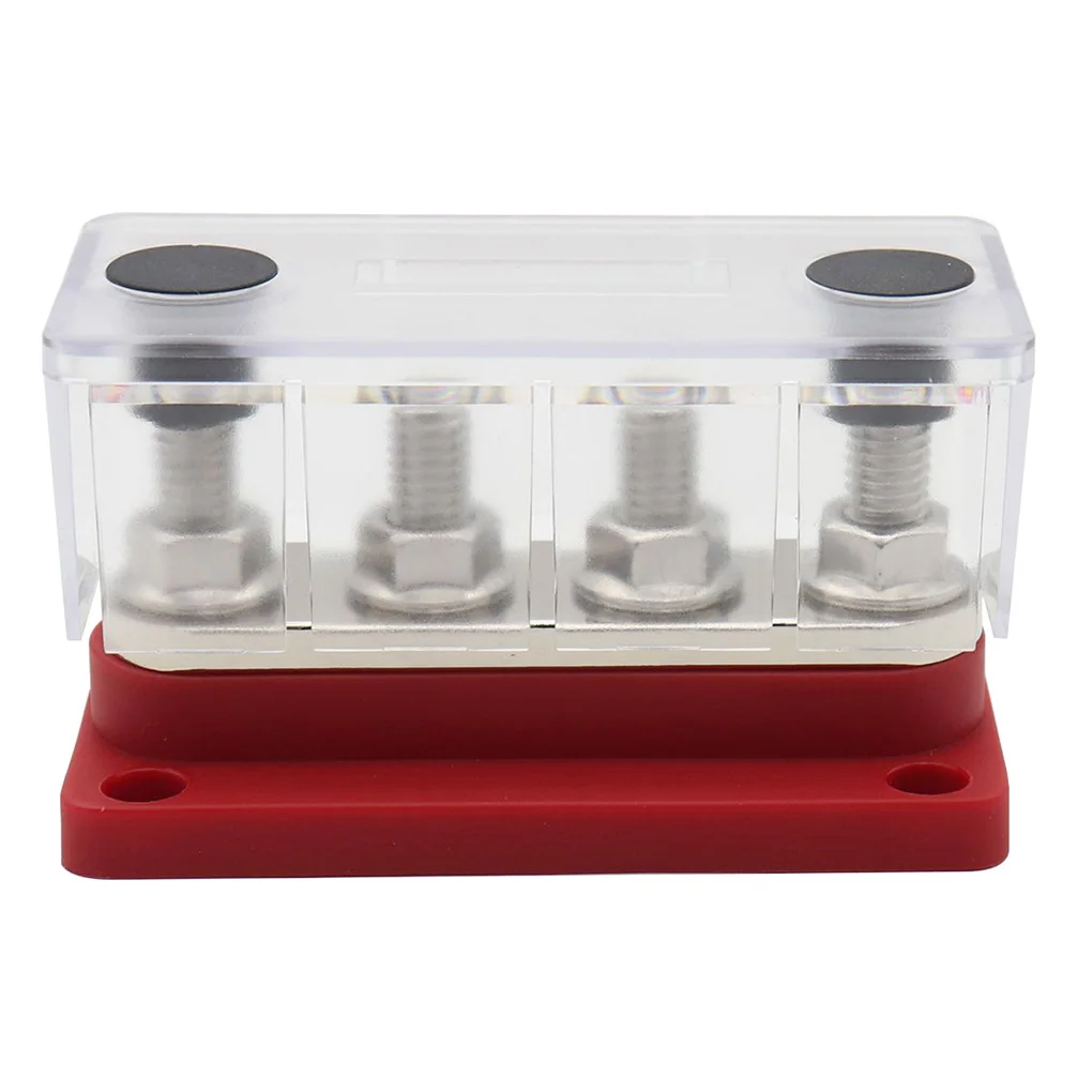 

Power Distribution Block Bus Bar Portable M8/M10 Studs 300A Car Boat High Current Wiring Stud Battery Junction Blocks