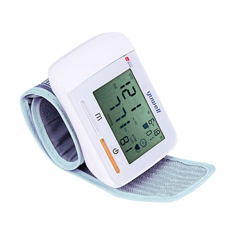 

Yuwell Mini Wrist Blood Pressure Meter Digital LCD Wrist Cuff Heart Rate Monitors Medical Equipment Blood Pressure Monitor 8900A