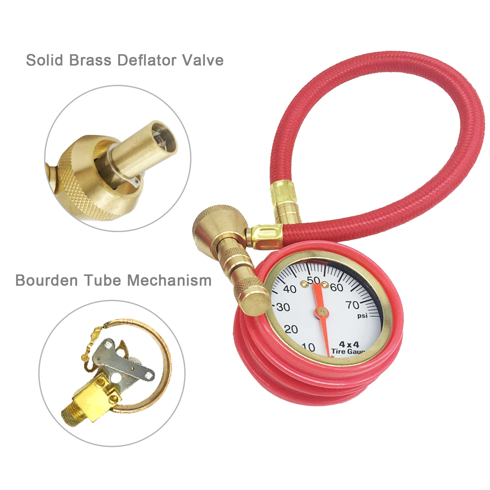 Дефлятор шин ATsafepro измеритель давления в шинах 75psi 2 1 4x4 |