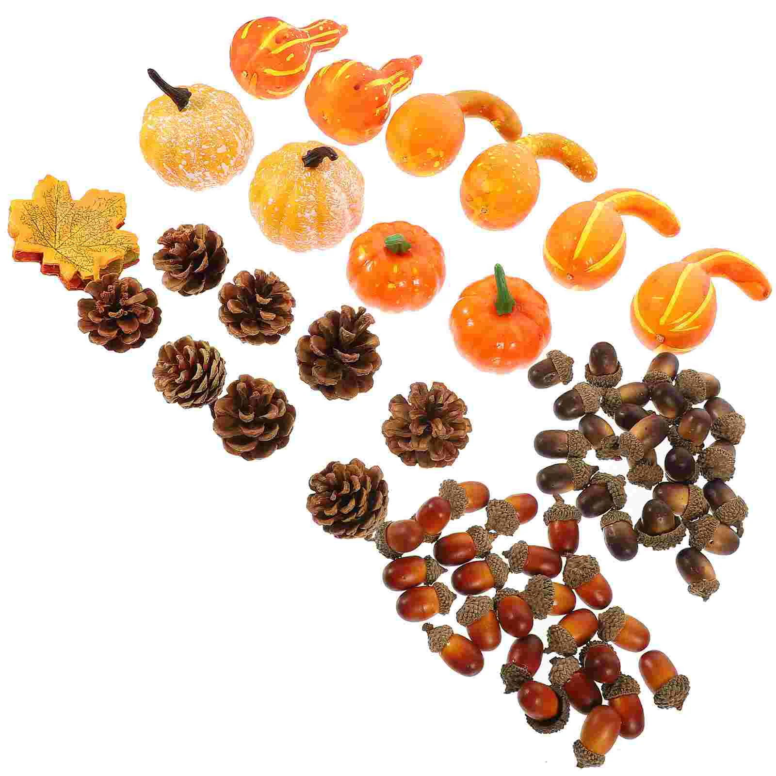 

Fall Party Decorations Pumpkin And Maple Leaf Kit Fake Leave Autumn Thanksgiving Vegetable Artificial Model Photo Props
