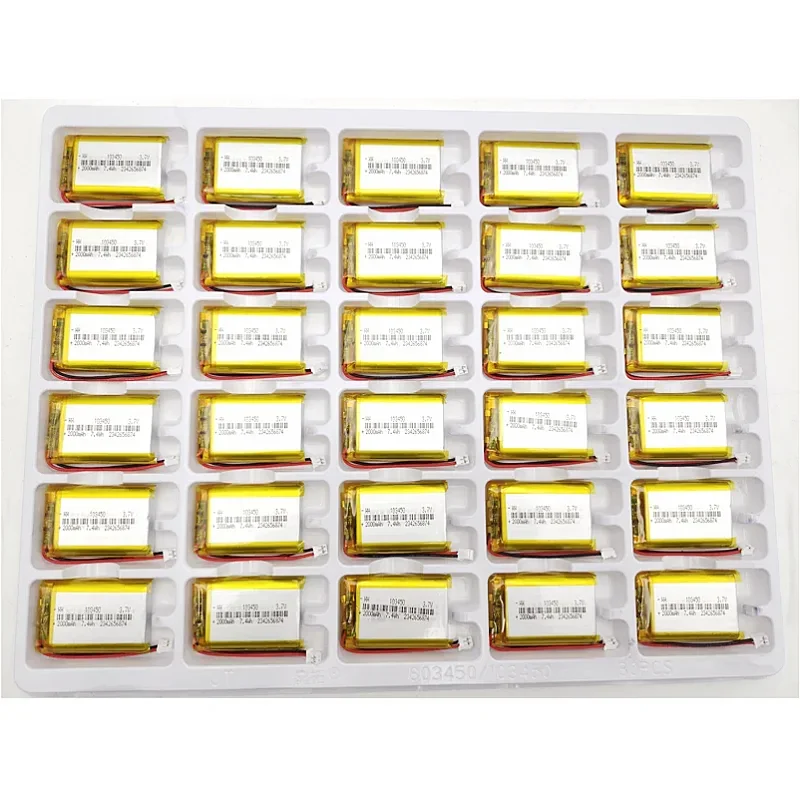 Литиевая lpega аккумуляторная батарея 103450 3 7 в 2000 мАч jst PH 2 0 мм 2-контактный разъем