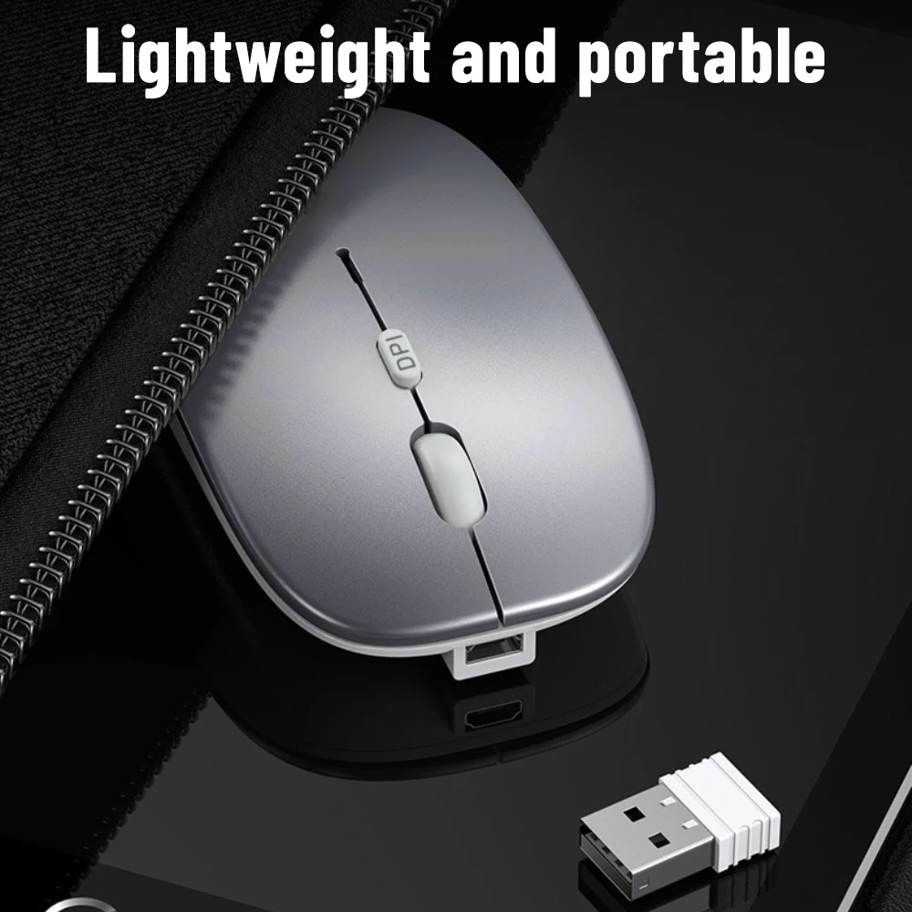 

Wireless Battery Model Laptop Tablet Home Office Game Silent Mouse White Wireless Mouse 2.4g Battery Models 2.4g Mouse