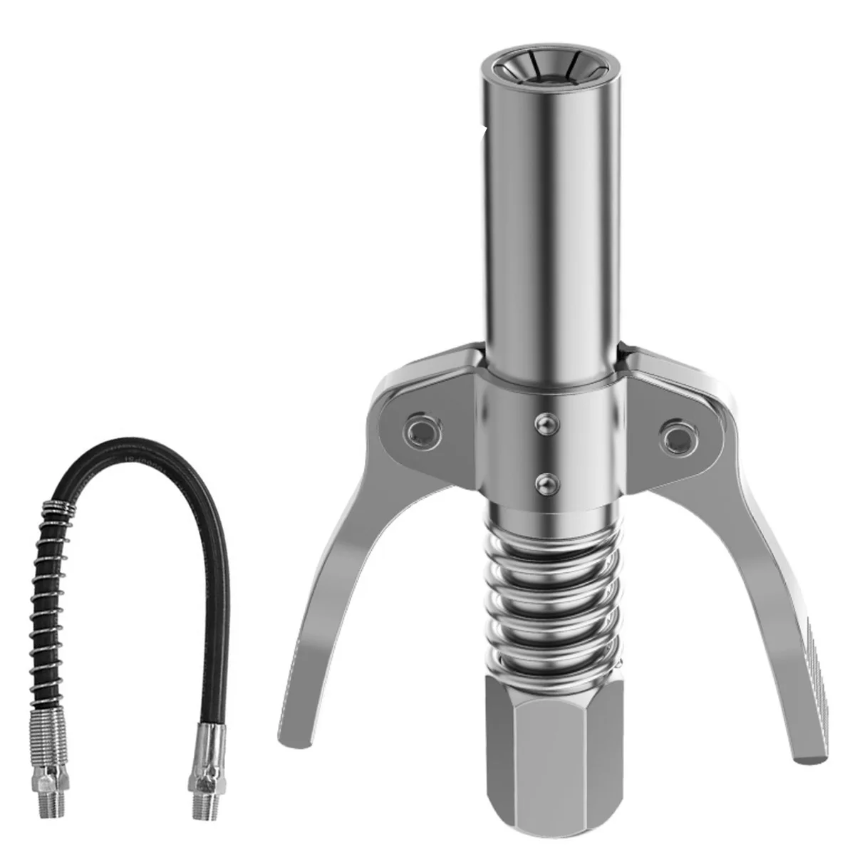 

new Grease Coupler Heavy Duty Grease Coupler NPTI/8 10000 PSI Small Size Sturdy Durable Stainless Steel Standard Grease Tool