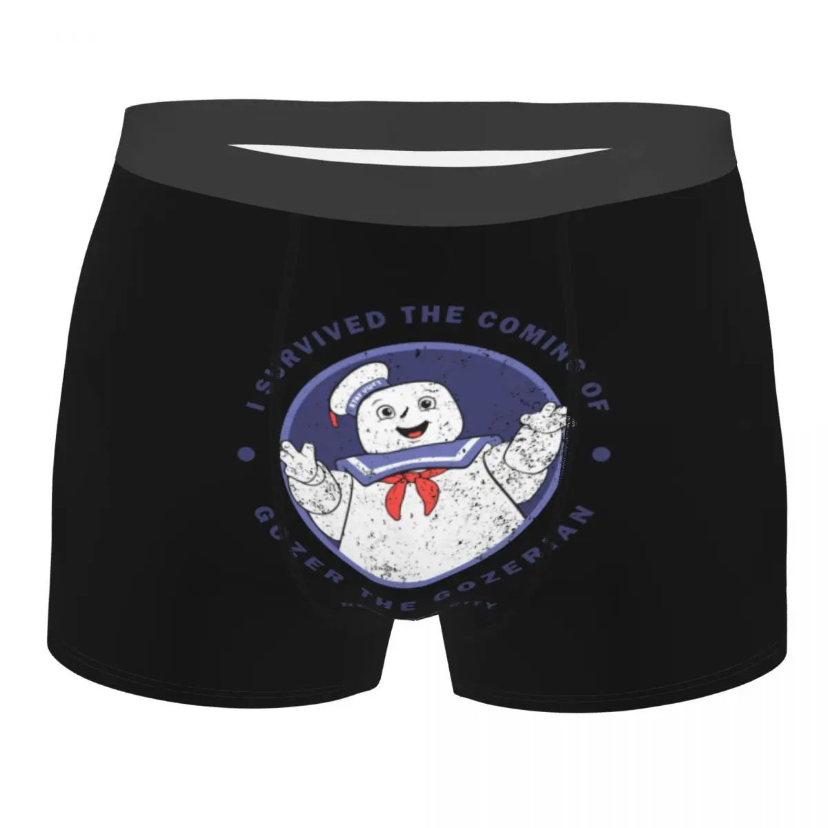 

Мужские трусы-боксеры, черные дышащие трусы-боксеры с надписью «Я выжила до прибытия Гозер»