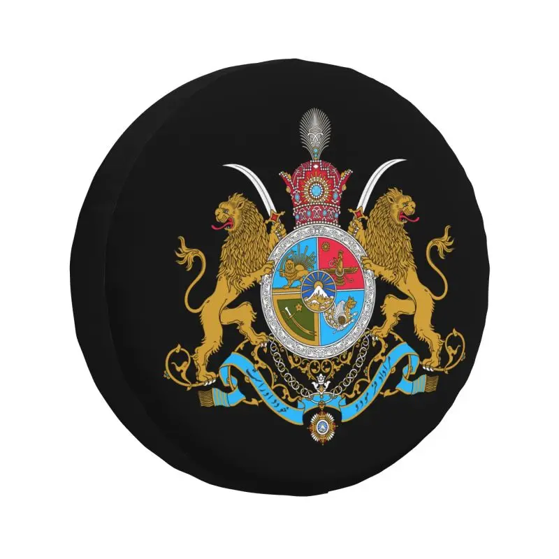 

Imperial Coat Of Arms Of Iran Spare Tire Cover for Jeep Pajero Iranian Lion SUV RV 4x4 Car Wheel Protectors Accessories